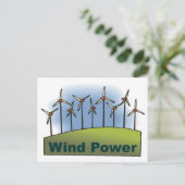Windenergie Briefkaart (Staand voorkant)