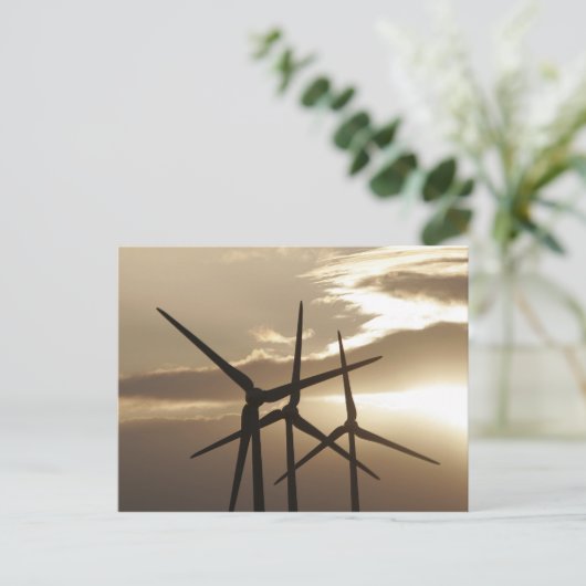Windenergie Briefkaart (Staand voorkant)