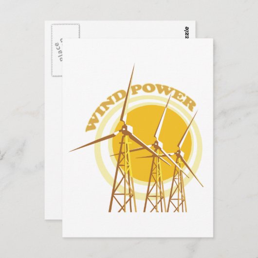 Windenergie Briefkaart (Voorkant / Achterkant)