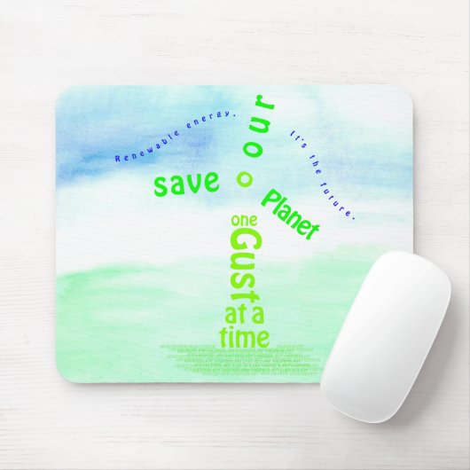 Windenergie Mousepad Muismat (Met muis)