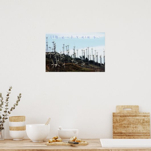 Windenergie Poster (Keuken)