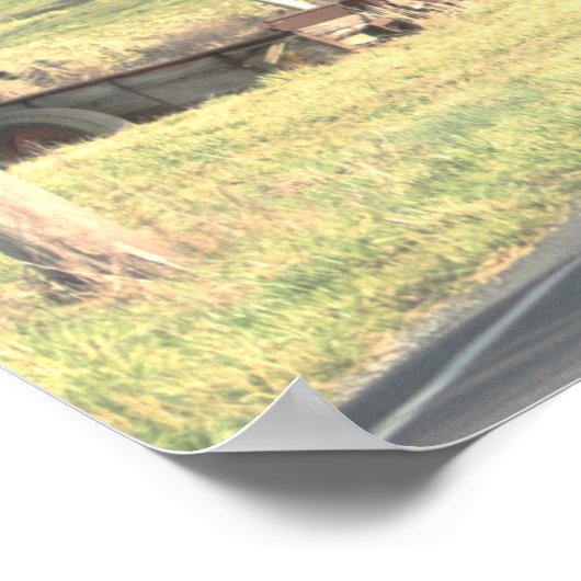 Windenergie Road Foto Poster (Hoek)