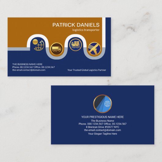 Windenergie Road Logistics Transporter Visitekaartje (Voorkant / Achterkant)