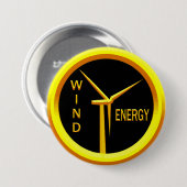 Windenergie Ronde Button 7,6 Cm (Voorkant /achterkant)