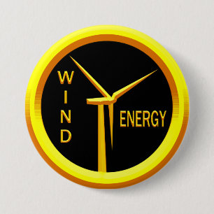 Windenergie Ronde Button 7,6 Cm