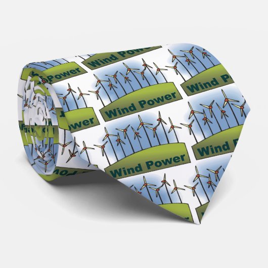 Windenergie Stropdas (Opgerold)
