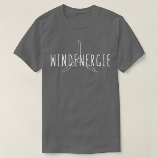 windenergie t-shirt (Design voorkant)