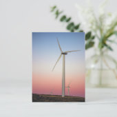 Windenergie voor windenergie op het Boerderij Briefkaart (Staand voorkant)