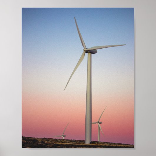 Windenergie voor windenergie op het Boerderij Poster (Voorkant)