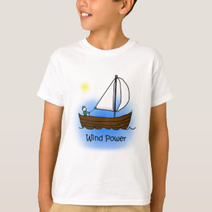 Windenergie-zeilboot - Kinder Shirt