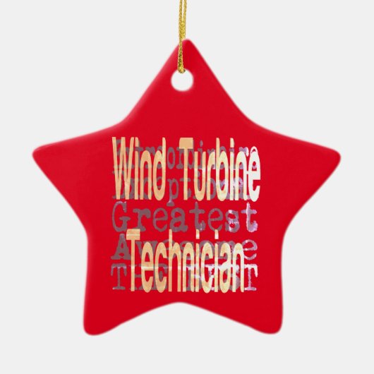 Windenergiecentrale Keramisch Ornament (Voorkant)