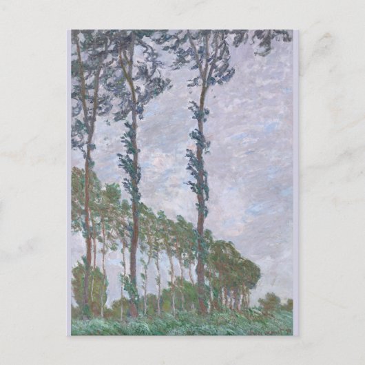 Windenergieserie Poplars Claude Monet Briefkaart (Voorkant)