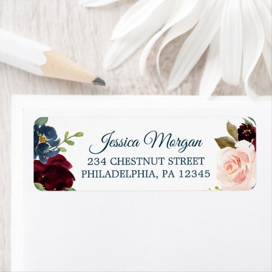 Winderig Bourgondië Retouradreslabel Etiket (Insitu)