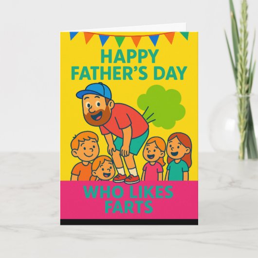 Winderig met liefde: een Father's Day-klassieker Kaart (Voorkant)