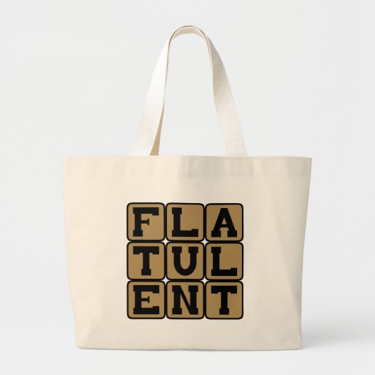 Winderig, Vol met Scheten Grote Tote Bag (Voorkant)