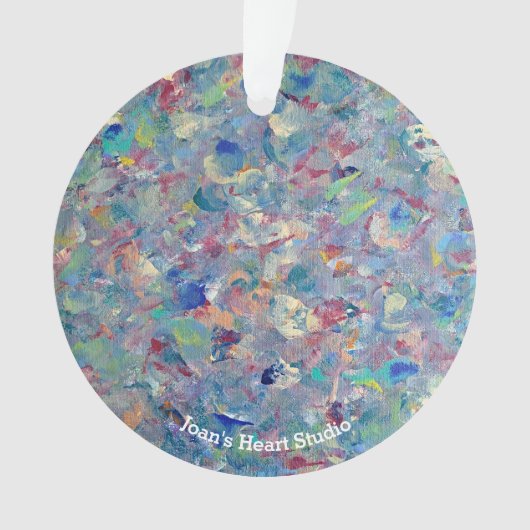 Winderige Blauwe Versieringen Ornament (voorkant)