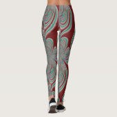 Winderige Fractals Leggings (Achterkant)
