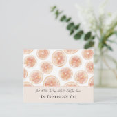 Winderige Grapefruit Denk aan Jou Briefkaart (Staand voorkant)