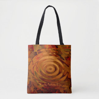 Winderige herfstdag boodschappentas tote bag