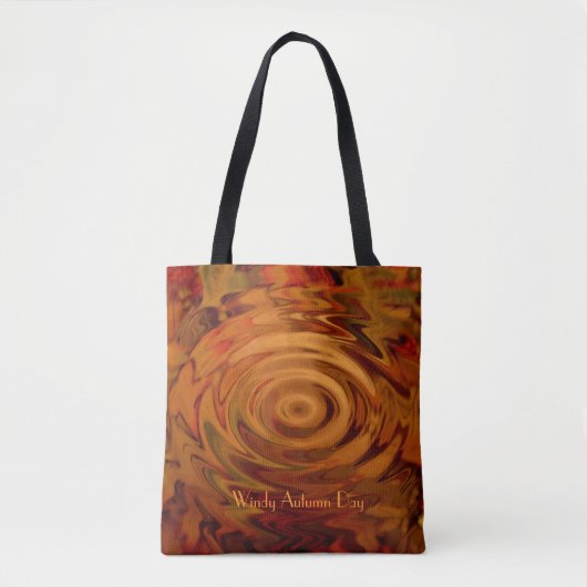 Winderige herfstdag boodschappentas tote bag (Voorkant)
