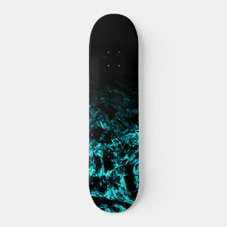 Winderige Nacht turquoise blauw zwart Persoonlijk Skateboard
