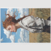 Winderige Prairie Redhead Decoupage Tissuepapier (Voorkant)