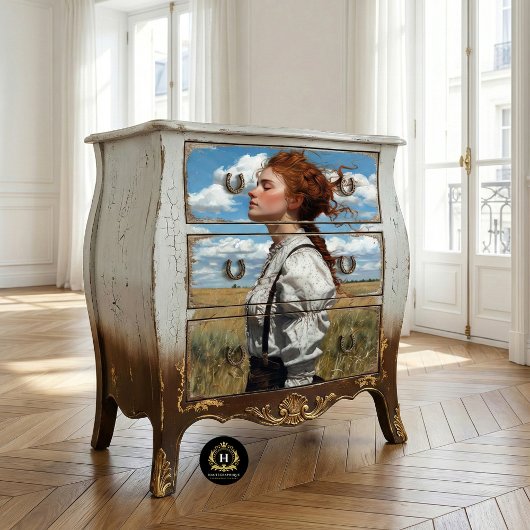 Winderige Prairie Redhead Decoupage Tissuepapier