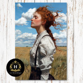 Winderige Prairie Redhead Decoupage Tissuepapier