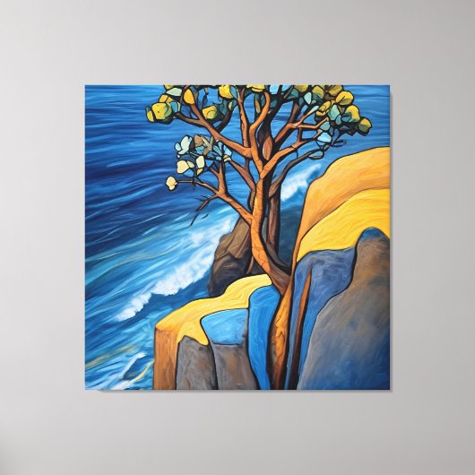 Winderige Sereniteit Canvas Afdruk (Voorkant)