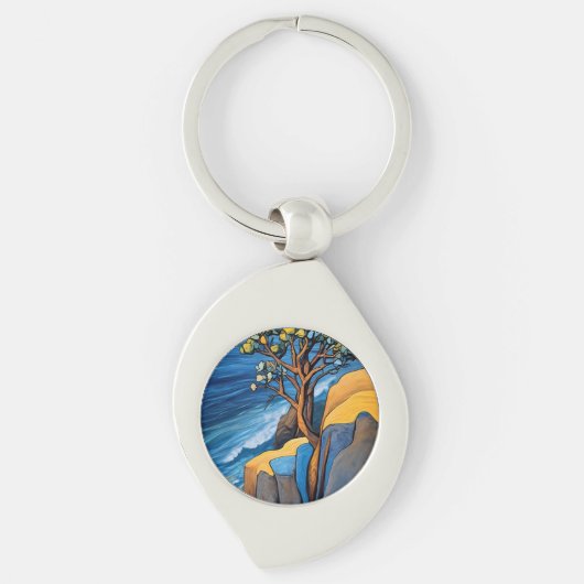 Winderige Sereniteit Sleutelhanger (Voorkant)
