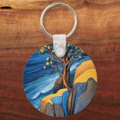 Winderige Sereniteit Sleutelhanger (Voorkant)