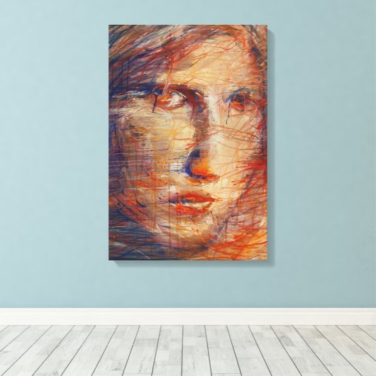 Winderige tijd canvas afdruk (Insitu (Houten vloer))