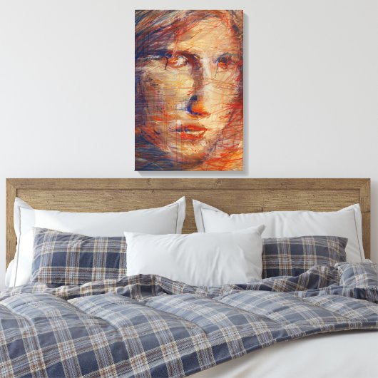 Winderige tijd canvas afdruk (Insitu (Slaapkamer))