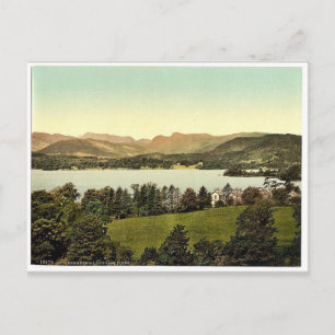 Windermere en Langdale Pikes, Lake District, Engl Briefkaart