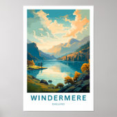 Windermere England Travel Print (Voorkant)