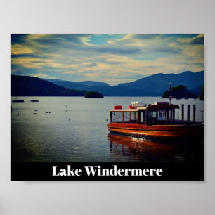 Windermere, het Briefkaart van het meer Poster