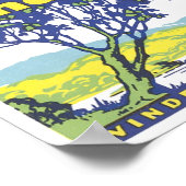 Windermere Hotel English Lakes Poster (Hoek)