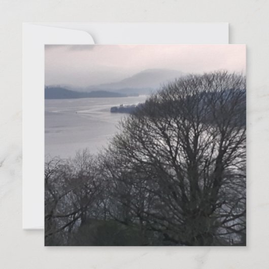 Windermere in Winter - Lake District Flat Kaart (Voorkant)