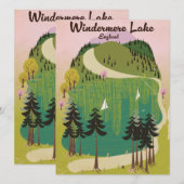 Windermere meer Reisposter (Voorkant / Achterkant)