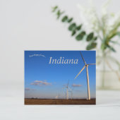 Windfarm in Wolcott, Indiana Briefkaart (Staand voorkant)