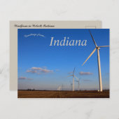 Windfarm in Wolcott, Indiana Briefkaart (Voorkant / Achterkant)