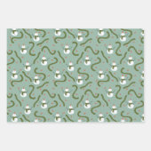 Windfestival in de winter, sneeuwdagcollectie inpakpapier vel (Voorkant 3)