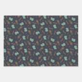 Windfestival in de winter, sneeuwdagcollectie inpakpapier vel (Voorkant)