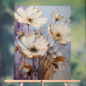 Windflower - Bloem in dikke verf laag aangebracht Acryl Bord (Neutraal)