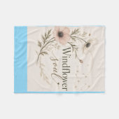 Windflower Soul Dekken Fleece Deken (Voorkant (Horizontaal))