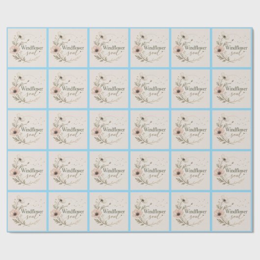 Windflower Ziel Cadeaupapier (Vlak)