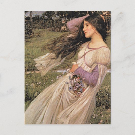 WiNDFLoWERS, door John William Waterhouse, 1902 Briefkaart (Voorkant)