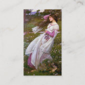 Windflowers van John William Waterhouse Visitekaartje (Voorkant)