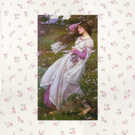 Windflowers van John William Waterhouse Visitekaartje