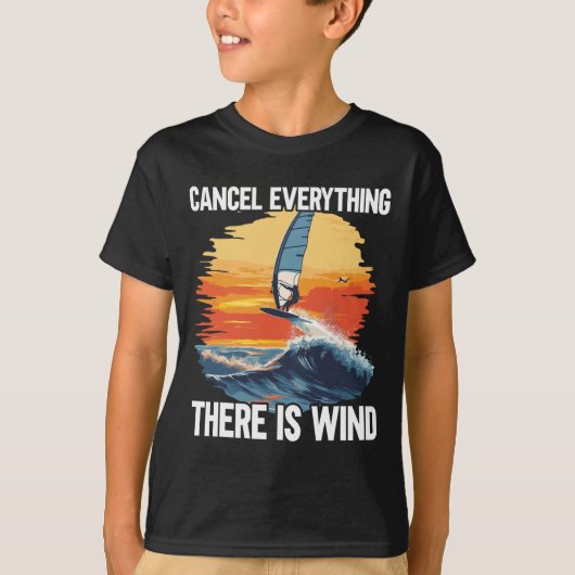 Windfoiling-Board Er Is Wind Wing Foil Surfen  T-shirt (Voorkant)